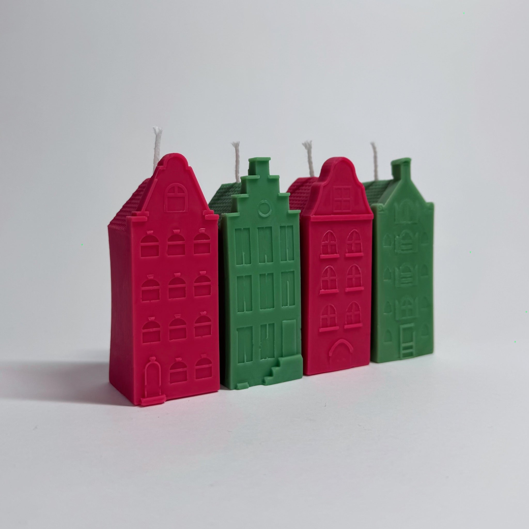 Dutch canal houses set